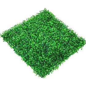 VEVOR 12PCS 10x10 inch Artificial Boxwood Panels, Boxwood Hedge Wall Mat,Artificial Grass Backdrop Wall
