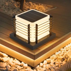 Outdoor Solar Powered Post Light, Outdoor LED Cap Light  for Garden Patio Lawn Yard Terance